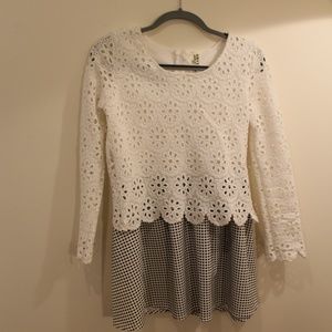 Cute Gingham & Floral Dress